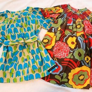 Colorful Floral and Leaf Patterned Dresses